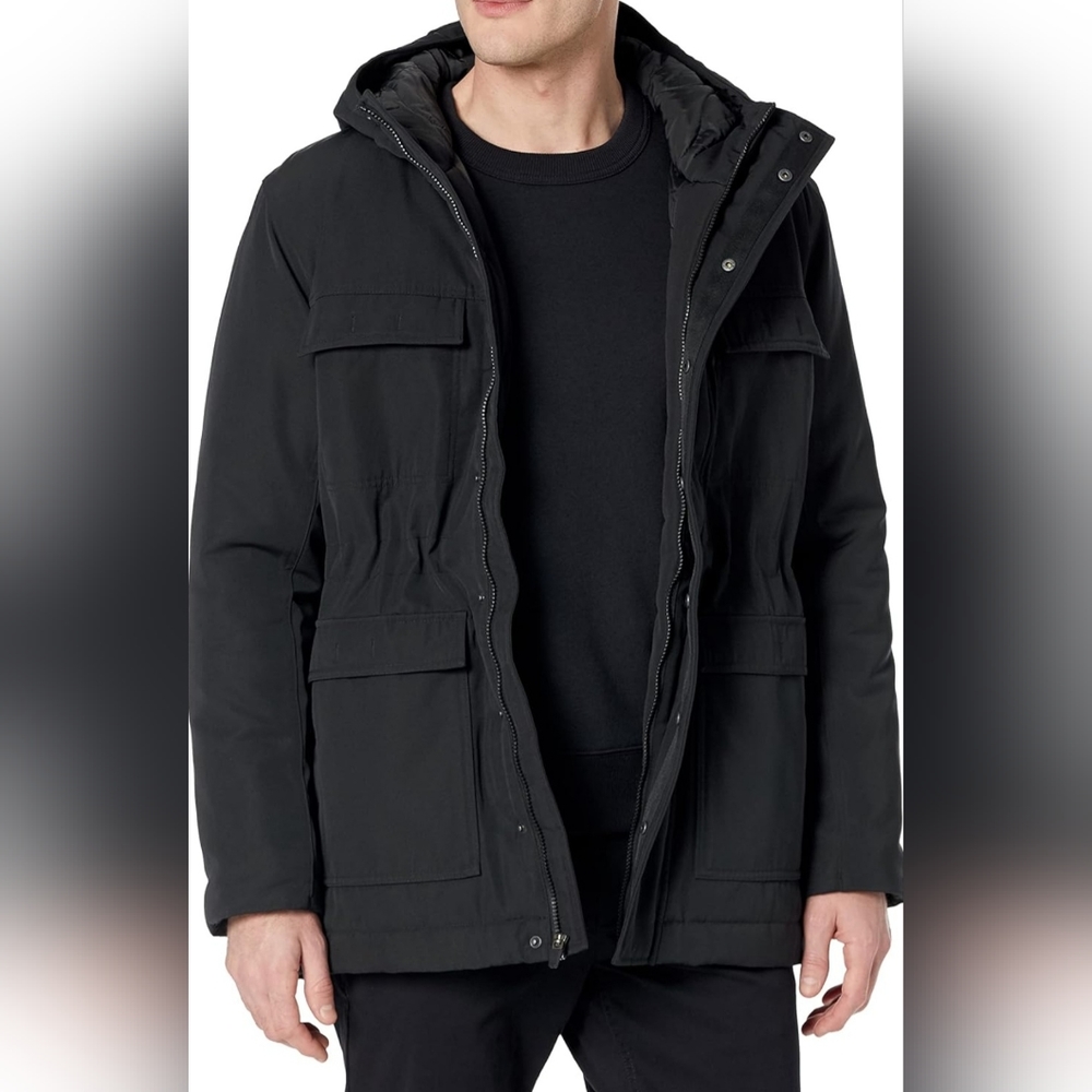 Men's hooded parka